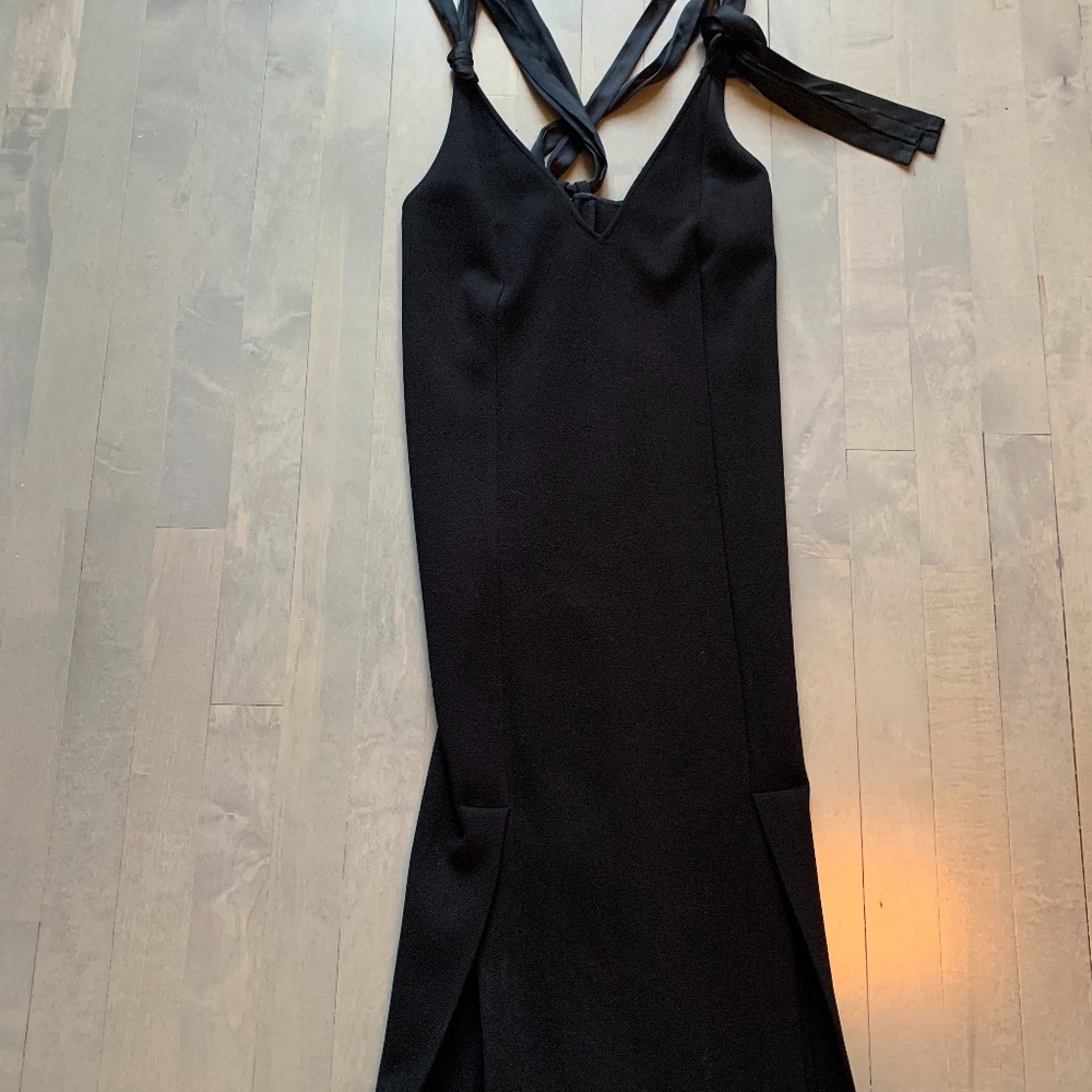 Black open back Maline Berger Dress
